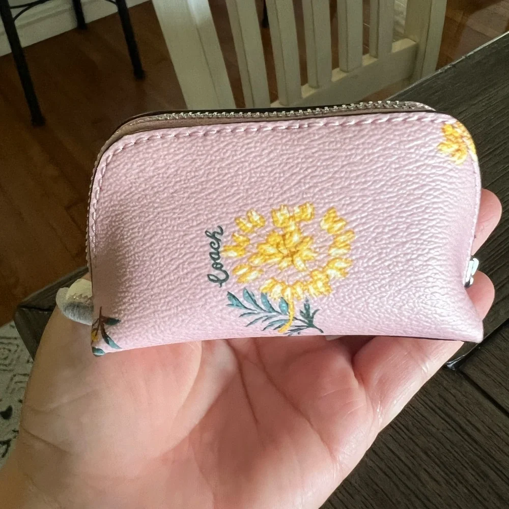 💕Blossom Print Pink Mini Cosmetic Bag - Picture 3 of 15